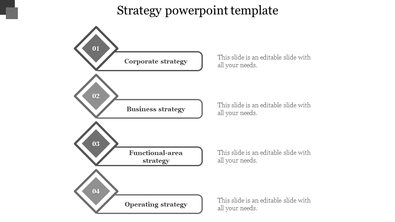 strategy powerpoint template-Gray